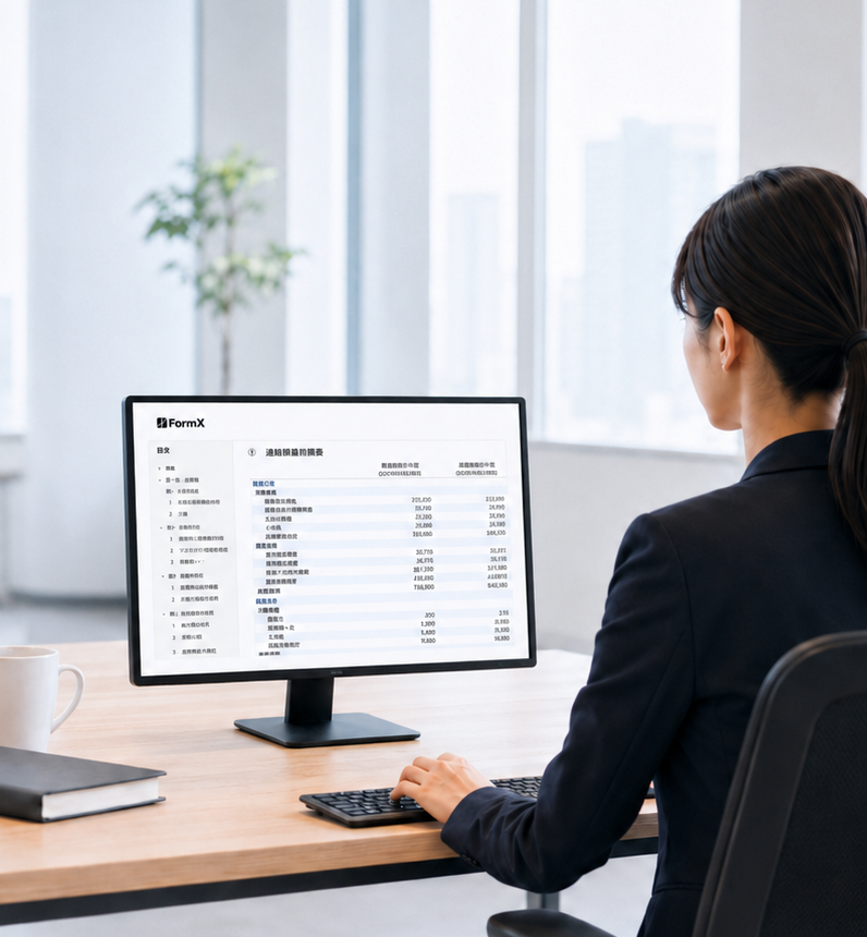 FormX を使って決算・開示業務を進める担当者